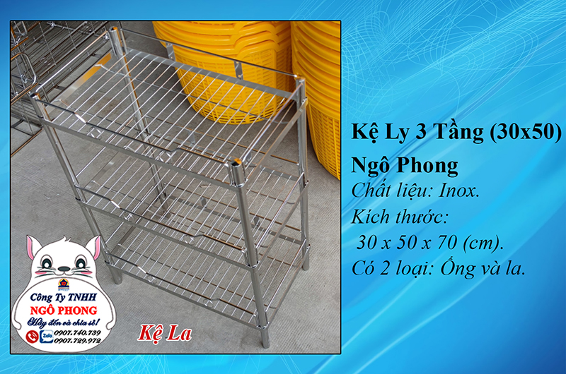 Kệ Ly 3T (30x50) Ngô Phong